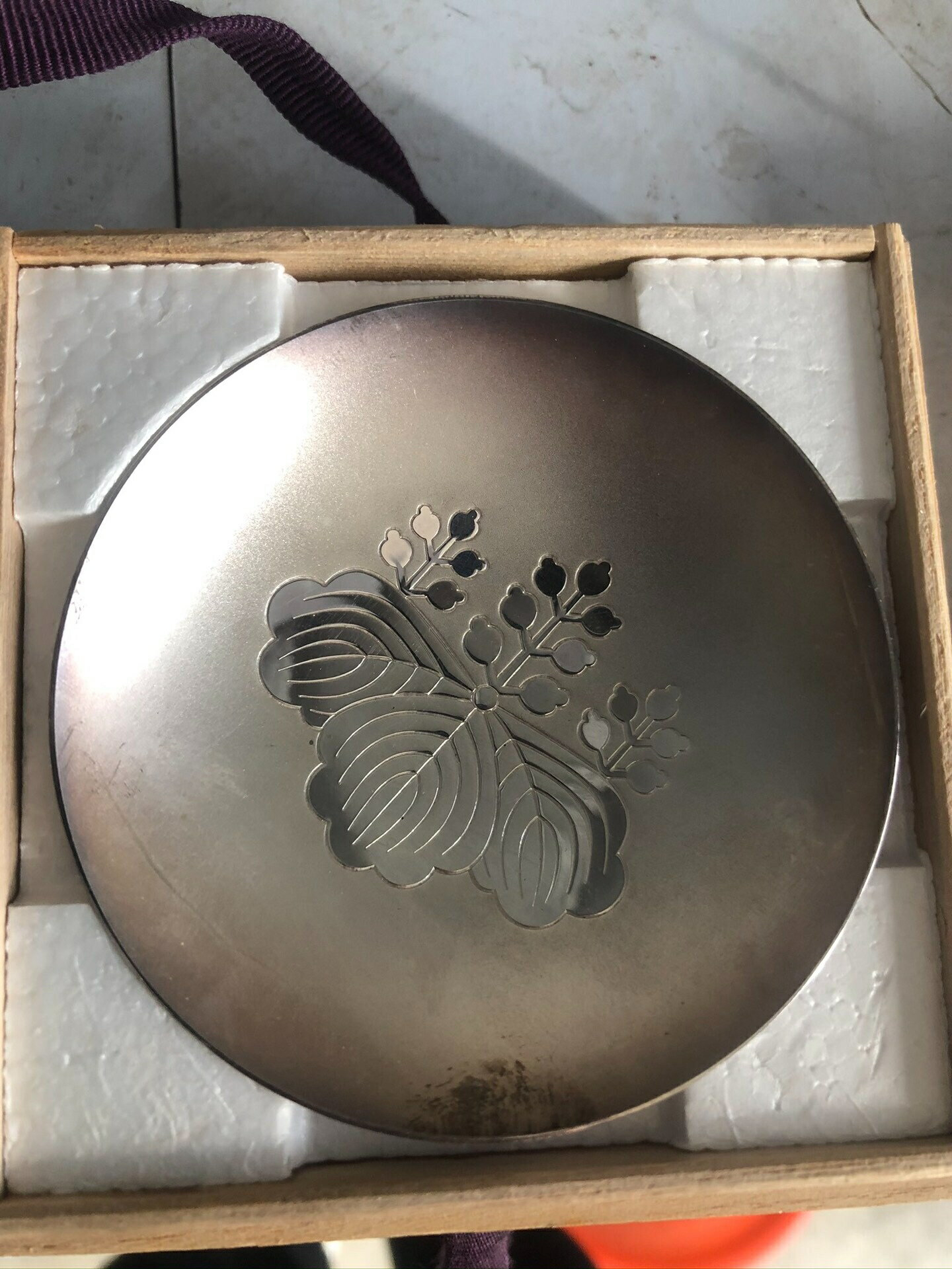 銀杯 桐箱入 【純銀】93g 銀杯 桐箱入 【純銀】93g 純銀製 銀杯 純銀杯 記念杯 銀杯 純銀盃