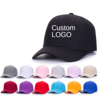Custom Baseball Cap Print Logo Text Photo Embroidery Gorra Casual Solid Hats Pure Color Black Snapback Caps for Men Women