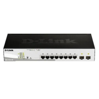 D-LINK Gigabit Switching Hub 8 Port with PoE + 2 Port SFP ( DGS-1210-10P)