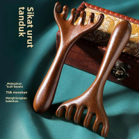 Ebony Head Antlers Massager Five Claws Massage Comb Scalp Meridian Comb Head Scratching Scratching H