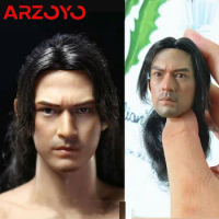 YMTOYS 1/6 Planted Hair Takeshi Kaneshiro Head Sculpt For 12inch TBL Phicens Male Figure Body Doll
