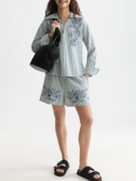 Women Embroidered Structured Shorts