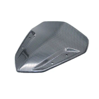 Motorcycle Windshield Windscreen Deflector Scooter Accessories for Yamaha Aerox155 NVX155 2014-2020, Carbon Fiber Black