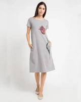 Dress Panjang wanita Maxi DressTshirt 020 S