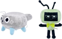 Dandy World Themed Plush Collection Soft Plushies for Teens Fans Home Decor & Gaming Merch（VEE Pebbl