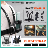 Chest Strap EVOGRIP AK10 Body Belt Holder Hp Dada Sabuk Tali Dudukan Handphone untuk Vlog aman anti 