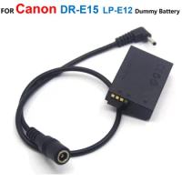 DR-E15 DC Coupler LP-E12 LPE12 Dummy Battery+ACK-E15 Adapter Charger For Canon EOS-100D Kiss x7 EOS Rebel SL1 SX70HS Camrea