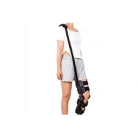Post-Op ROM Knee Brace With Shoulder Strap For Leg Recovery Stabilization