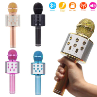 [Tiktok ขายร้อน] Ws-858 Karaoke Player, Bluetooth, Wireless, Condenser Microphone, Built-In Speaker,
