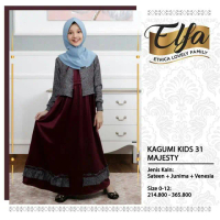 Serba Gamis Anak Muslim Ethica Kagumi Kids 31 SATEEN + JUNIMA + VENESIA Premium