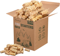 Fire Starter 70pcs - Natural Wood Fireplace Starter Fire Starters for Campfires Grill BBQ Fireplace
