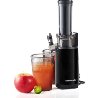 Compact Masticating Cold Press Slow Juicer, Black, Perfect for Smaller Spaces, RVs, Offices and Dorm Rooms