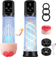 Male Sex Toys Waterproof Electric Enlarge Vacuum Pump High-Vacuum Enlargement Extend Pump Suction & 