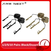 1-10pairs for COMTAC Shooting Headset EXFIL Tactical Helmet Rail Adapter for Airsoft Headset COMTAC I II III Tactical Headset