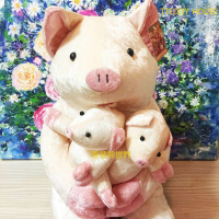 【TEDDY HOUSE泰迪熊】泰迪熊玩具玩偶公仔絨毛娃娃日本招財全家福母子豬大