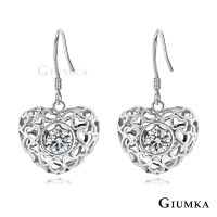 【GIUMKA】純銀耳環．心心相印．跳舞石(新年禮物)