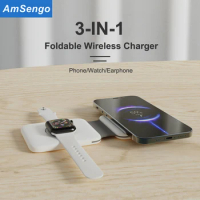 20W Dual Qi Wireless Charger Pad For iPhone 14 13 12 11 8 X Pro Max 11 8 For Airpods 3 2 in 1 Induction Wireless Fast Charger