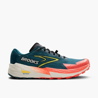 Brooks Catamount 4 [1104411D407] 男 慢跑鞋 越野 彈力 支撐 緩震 藍綠 橘