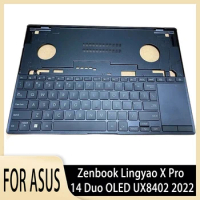 Laptop/Notebook US Backlight Keyboard Upper Shell/Case/Cover For Asus Zenbook Lingyao X Pro 14 Duo OLED UX8402 2022 14.5inch