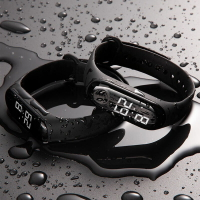 新款防水觸屏款led手環表米兒童男女學生5運動4新款禮品手環手表3