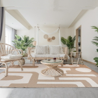 『百貨屋二號』150X200家用客廳大地毯茶幾墊臥室兒童房大地墊雙面提花編織地墊