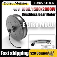 Ebike Conversion Kit 48V 1500/2000W Ebike Hub Motor Rear Drive Brushless Electric Bicycle For 26" 700C Motor Wheel