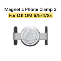 For DJI Osmo Mobile 6/SE/OM 5/4/4 SE Handheld Gimbal Stabilizer Magnetic Phone Clamp 3 Quickly Easily Connection Clip Accessory