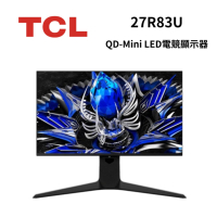 TCL 27R83U 27型4K QD-Mini LED電競顯示器