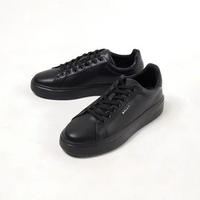 Sepatu BALLY BRAIDY ALL BLACK LEATHER SNEAKER 100% ORIGINAL 43