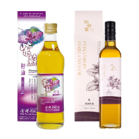 【金椿茶油工坊 秋樂富油品】紫蘇籽油 500ml(兩款各1瓶)