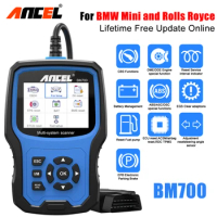 ANCEL BM700 OBD2 Scanner Full System Diagnostic Tool Injector Coding EPB SAS Airbag ABS Oil Reset Automotive Code Reader For BMW