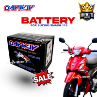 ORIGINAL DAYWAY BATTERY YTX4L-BS FOR SUZUKI SMASH 115 and WAVE 110