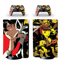 Persona 5 PS5 Standard Disc Skin Sticker Decal Cover for PlayStation 5 Console and 2 Controllers PS5 Disk Skin Vinyl