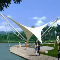 Tensile Membrane Structures cover swimming pool roof top tent membrane structure sunshade shelter