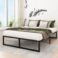 Bed Frame 16 Inch California King Size Bed Frame No Springs Requires Heavy Duty Metal California King Size Platform
