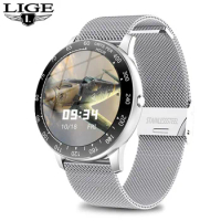LIGE 2020 New Smart Watch Women Fashion Ladies Heart Rate Monitor Fitness Bracelet Sport Waterproof