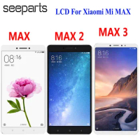 For Xiaomi Mi Max 3 LCD Display Touch Screen Digitizer Assembly For Xiaomi Mi Max 2 LCD Max3 Screen Replacement Black White
