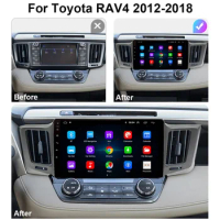 2 din Car radio Wireless CarPlay Android Auto Radio for Toyota RAV4 RAV 4 2012 - 2018 4G Car Multimedia GPS 2din autoradio