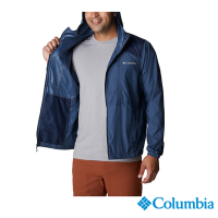 Columbia 哥倫比亞 男款-防小雨風衣-墨藍 UKE39720IB (2023春夏)