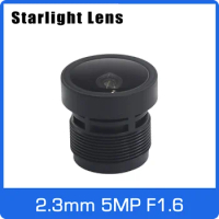 Starlight Lens 5MP 2.3mm Fixed Aperture F1.6 Big Angle For SONY IMX335 Low Light CCTV AHD IP Camera Free Shipping