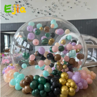 13/14FT DIA Kids Party Fun Clear Inflatable Bubble Tent &amp; Balloons Inflatable Bubble House Tent Crystal Igloo Dome For Outdoor