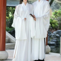Áo Choàng Cổ Tròn, Phong Cách Tang Hanfu, Lớp Nền Lót Bên Trong, Áo Choàng Thẳng Viền Thẳng, Trang P