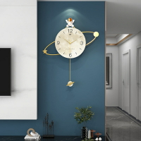 時鐘掛鐘輕奢現代簡約時鐘 鐘錶客廳 掛牆家用創意掛鐘 北歐時尚裝飾壁燈 靜音時鐘 大時鐘