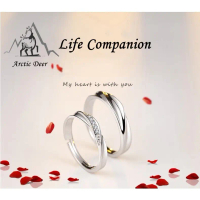 Cincin Couple-Life Companion cincin pasangan cincin titanium Original Arctic Deer Jewellery Rings Co