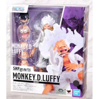 In Stock 100% Original Bandai Sh Figuarts Shf One Piece Monkey.d.luffy Gear5 Action Figuarts Anime Model Toys Pvc Figura Gifts