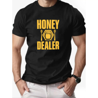 Men's Honey Dealer Graphic T-Shirt - Bold Beekeeping Design, Lightweight Summer Tee for Beekeepers, 