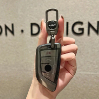 Vỏ chìa khóa ô tô thông minh từ TPU mềm trong suốt màu đen năm 2026 cho BMW M4, 425i, X3M, M3, 225i,