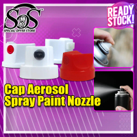 1pcs Valve Aerosol Spray Paint Nozzle Head 360 degree Flat Jet Cap Spray Head Kepala Spray Cans Tin