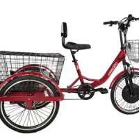 High Quality 22" 500w Small Electric Trike High Speed Electric Tricycles 3 Wheel Electric Cargo Bike With