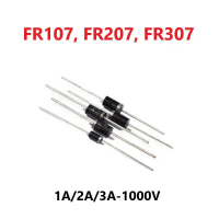 Túi 10 Con - FR107, FR207, FR307  - Diode Xung 1A, 2A, 3A 1000V Chân Cắm - Phục Hồi Nhanh